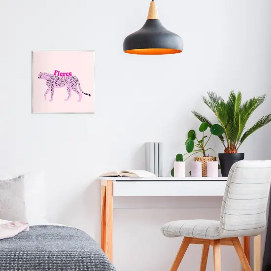 Stupell Industries Fierce Cheetah on Pink Wall Plaque, design by Ashley Singleton {2}