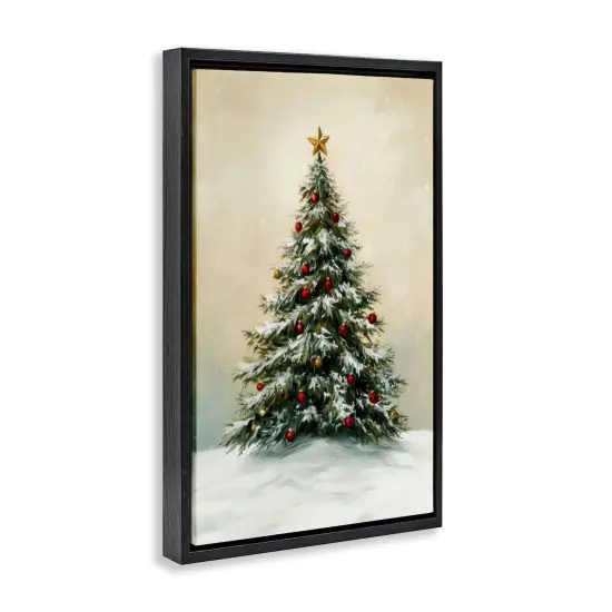 Stupell Industries Winter Tree with Ornaments Floating Frame, design by LSR Design Studio {3}