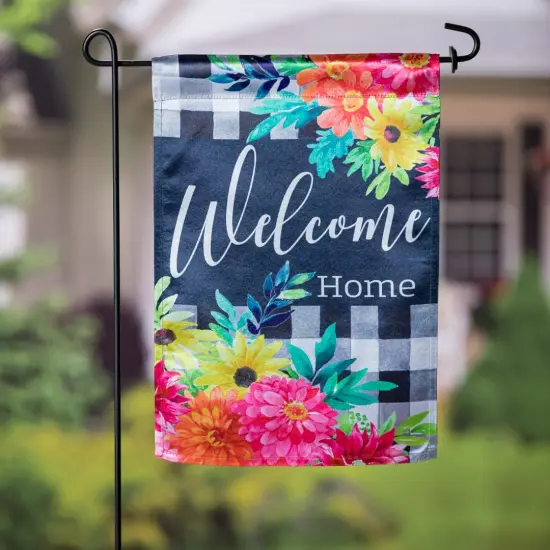 Summer Bloom Garden Flag 2 Sided Welcome Home {2}