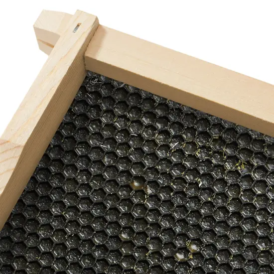 Honey Keeper 10-Pack Unassembled Beehive Frames with Natural Beeswax Foundations for Beekeeping, Medium Super - 6-1/4 inch Black {3}