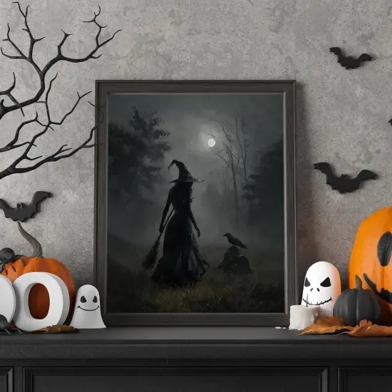 Vintage Halloween Gothic Poster {3}