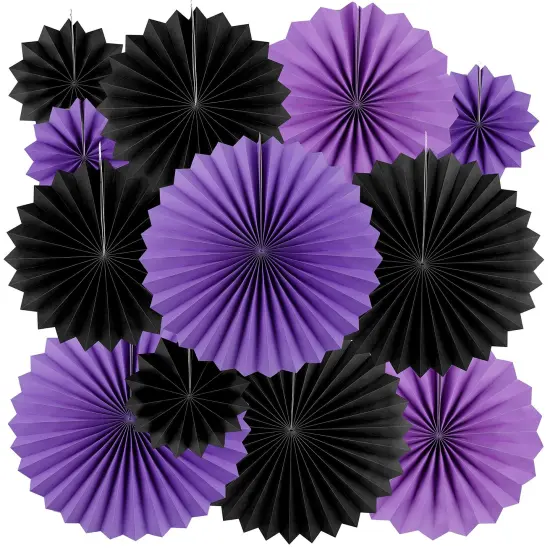 Video Game Party Hanging Paper Fans - Gaming Birthday Wedding Bridal Shower Bachelorette Carnival Party Ceiling Hangings Photo Booth Backdrops, 12pc {1}