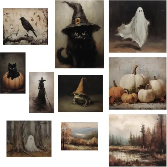 Halloween Wall Decor, Dark Gothic Witch Decor {1}