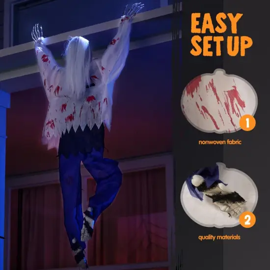 Climbing Zombies Wall Halloween Decoration {2}