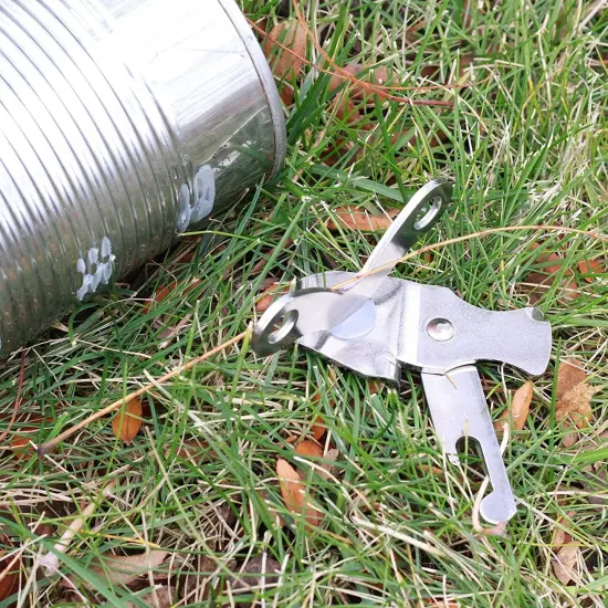 Chef Craft 4" Long Butterfly Manual Can Opener - Compact Size for Camping or Taking with a Lunch {3}