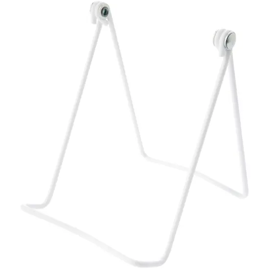 Bard's Vinyl Covered White Wire Easel Stand, 6" H x 4.5" W x 6" D {1}