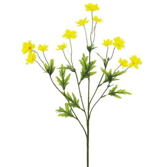 Allstate Artificial Mini Cosmos Floral Spray - 27" - Yellow and Green {1}