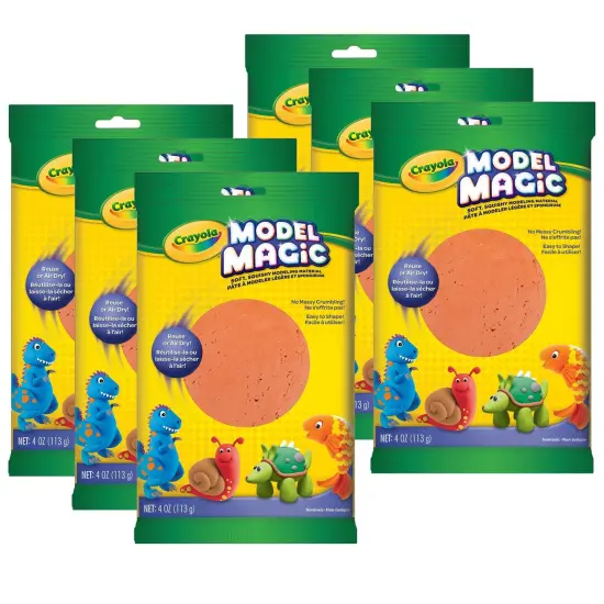 Model Magic&reg; Modeling Compound, Terra Cotta, 4 oz. Per Pack, 6 Packs {1}