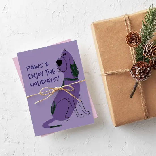 Funny Dog Lover Christmas Greeting Cards Boxed Set of 24 Holiday Notecards Featuring 6 Adorable and Kid-Friendly Designs, Perfect for Pet Owners and Canine Fans {2}