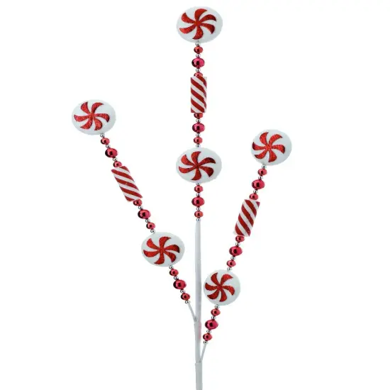 28" Peppermint Bead Spray {1}