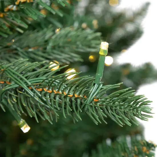 Northlight Real Touch&trade; Elite Pre-Lit Calgary Pine IPT Artificial Christmas Tree - 12' Dual Color LED Green {7}