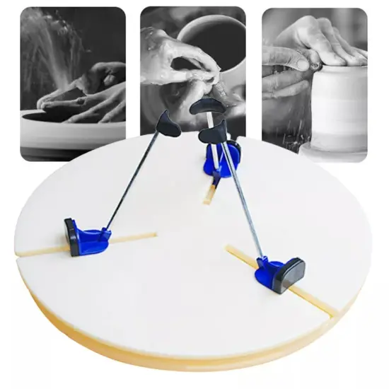 Pottery Wheel Ceramic Trim Holder Centers Clip Polymer Scraping Repair Tool {2}