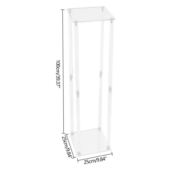 2PCS 39" Clear Acrylic Flower Stand Column Vase Centerpieces Wedding Decoration {3}