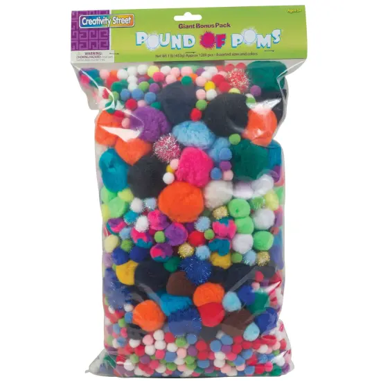 Pound of Poms&reg;, Assorted Colors & Sizes, 1 lb. {1}