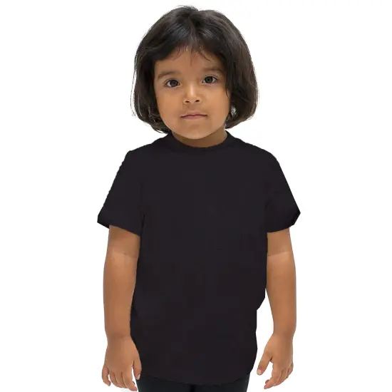 BELLA + CANVAS&reg; Toddler Crewneck Short Sleeve Jersey T-Shirt Black {1}