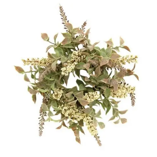 Autumn Herbs Candle Ring Cream {1}