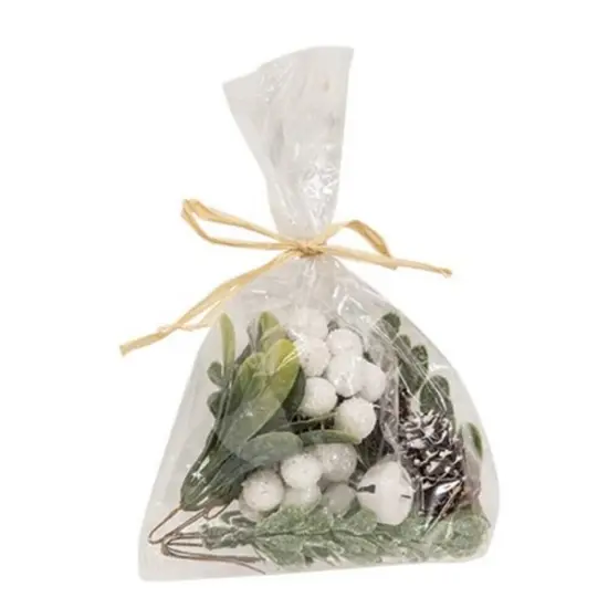 White Glitter Holiday Bowl Filler {1}