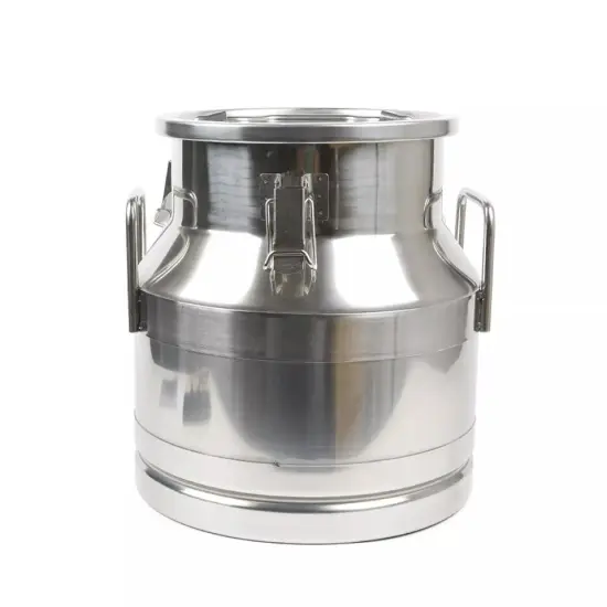 Stainless Steel Milk Can Bucket Wine Pail Liquid Storage Silicone Seal 3 Gallon {3}