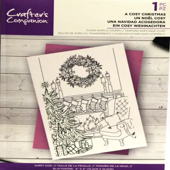 Crafter's Companion A Cosy Christmas Clear Acrylic Stamp {1}