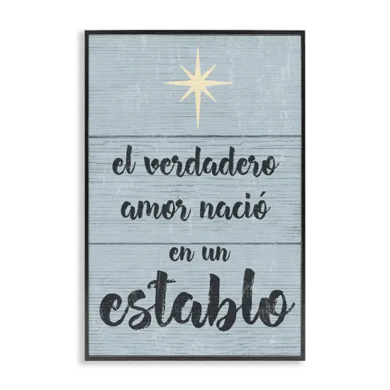 Stupell Industries Amor Verdadero en un Establo Framed Giclee Art White Framed {7}