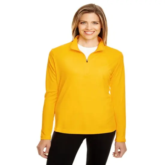 Team 365&reg; Ladies' Zone Performance Quarter-Zip SPORT GRAPHITE {4}