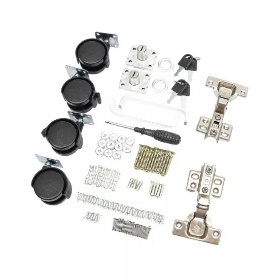 2 Tier Mobile File Cabinet, Under Desk Metal Filing Cabinet with Lock & 1-Drawer {2}