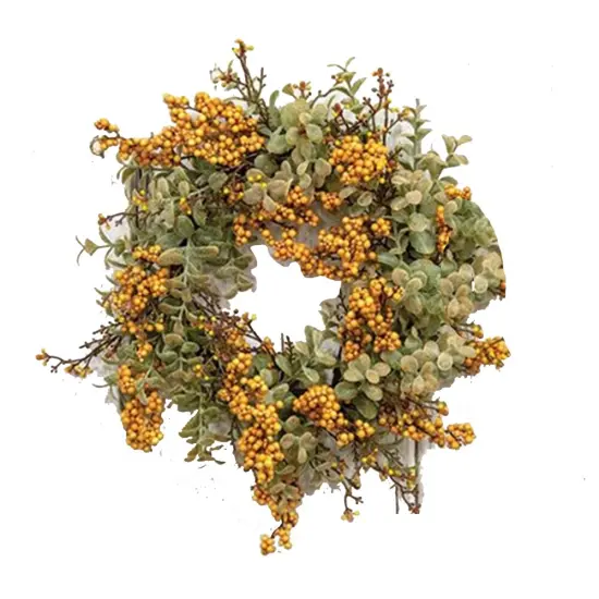 Pebble Creek Candle Ring 6" Mustard {1}