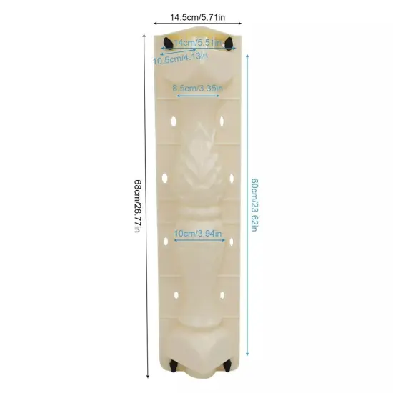 2x 60cm Moulds Balustrades Mold Front Rear Roman Concrete Plaster Cement Railing {3}