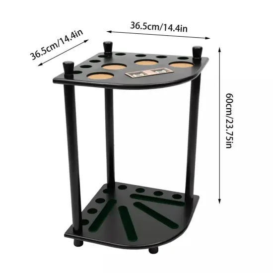 Pool Cue Holder Hold 8 Billiard Pool Sticks Ball Floor Stand Table Accessory {3}