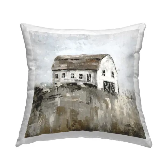 Rustic Muted Farmhouse Decorative Printed Throw Pillow Design by Sally Swatland, 18 x 7 x 18 {1}