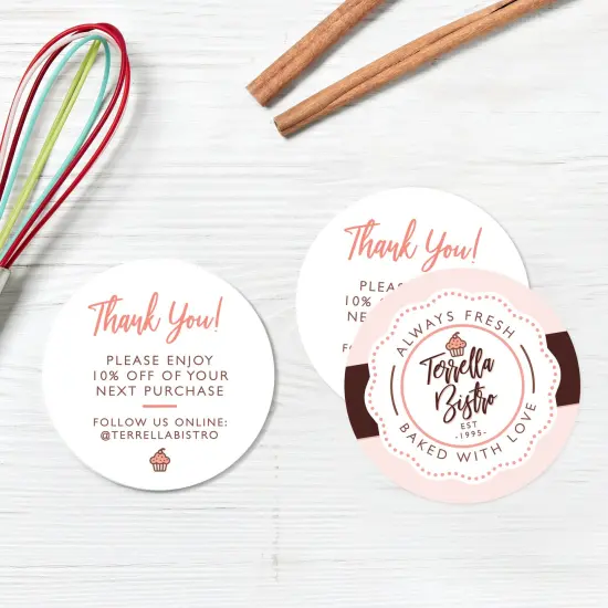 Avery Round Business Cards with Sure Feed Technology, 3" Diameter, Matte White, 150 Round Cards Total, Print-to-the-Edge, Laser/Inkjet Printable Cards (5328) {2}