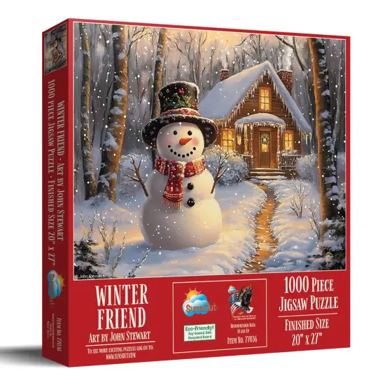 Sunsout Winter Friend 1000 pc Christmas Jigsaw Puzzle 77036 {3}