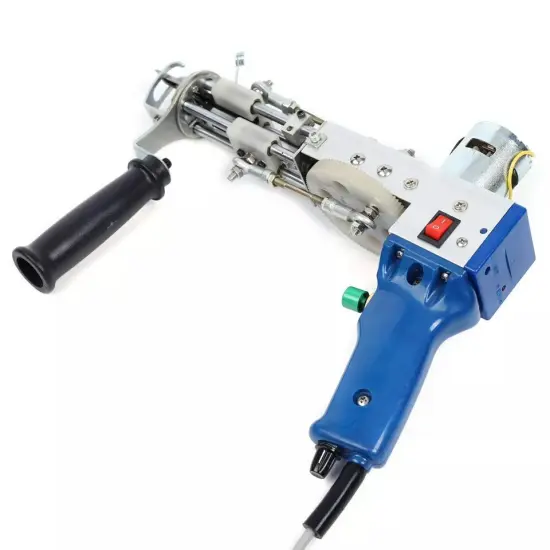 Electric Carpet Tufting Gun Cut Pile Weaving Flocking Machine Kit 9-21mm 50W {3}