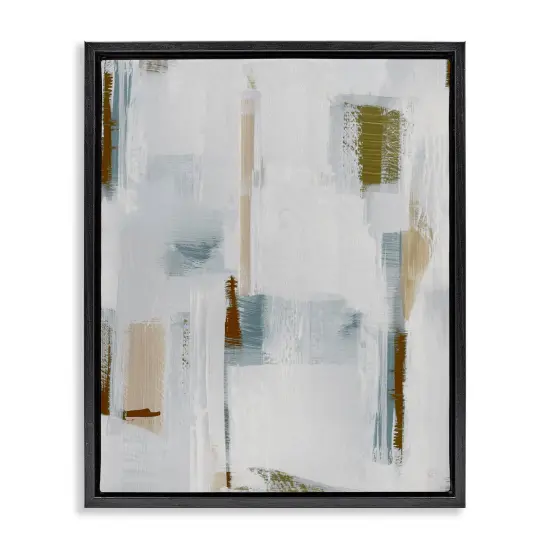Stupell Industries Abstract with Subtle Forms Framed Floater Canvas Wall Art Design by Susan Jill {6}