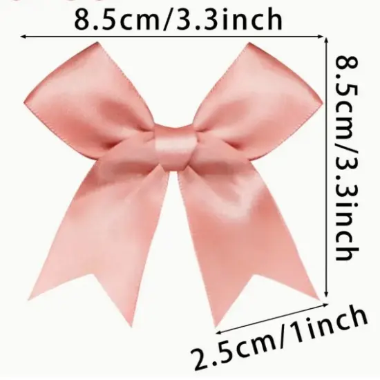 12 Ct Orange Bow Satin Ribbon {2}