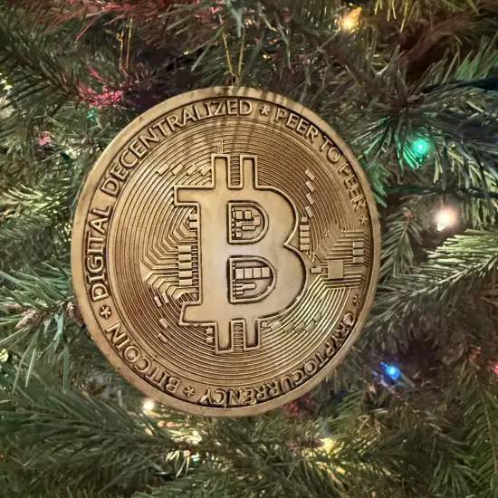 Tree Buddees Bitcoin Christmas Ornament Cryptocurrency Money Ornaments {6}