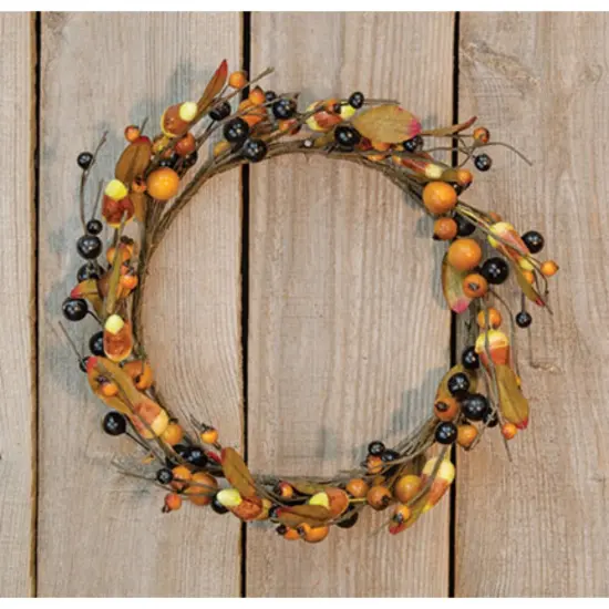Primitive Candy Corn Wreath - 6.5" {1}