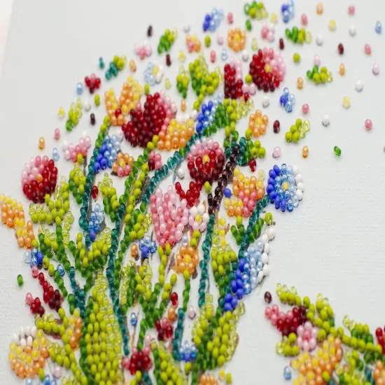 Bead embroidery kit - A singing bird {5}