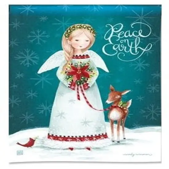 Christmas Angel Banner Peace On Earth {1}