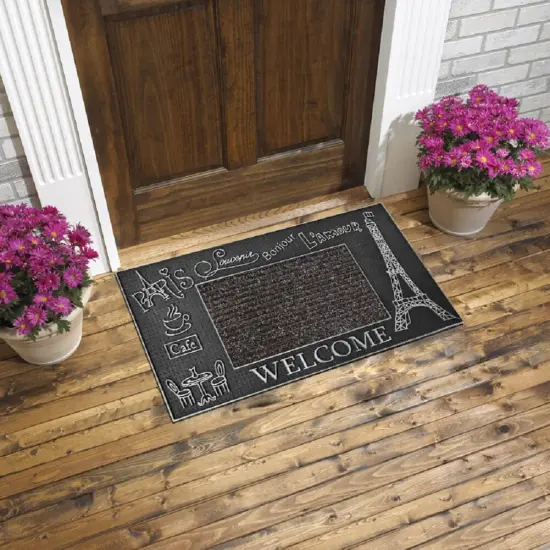 16''x32'' Paris Door Mat - 2 Colors! Silver {1}