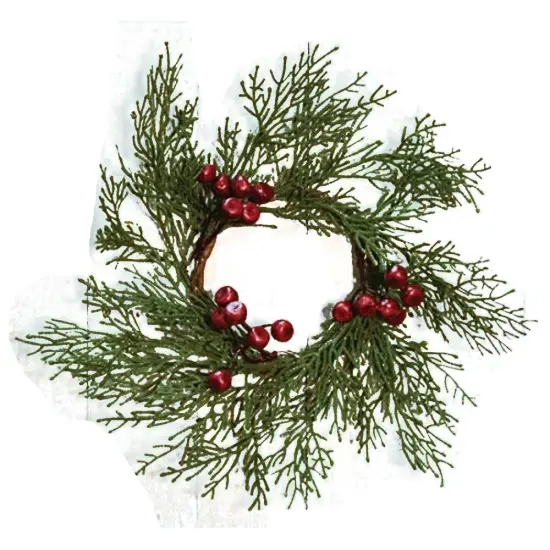 Cedar Ring With Berries, 3.5" {1}