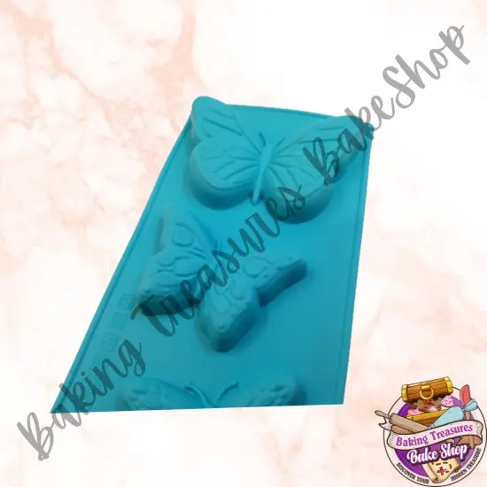 Butterfly 3 Cavity silicone mold {2}