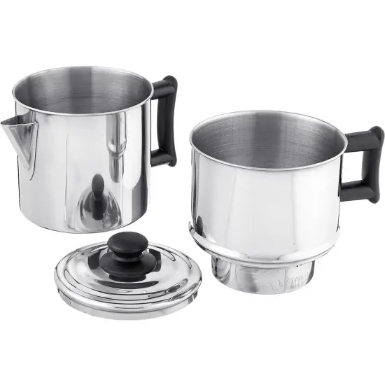 Shetler's Non-Electric Drip Coffee Maker, Classic Manual Coffee Brewing, Durable Stainless Steel, Perfect for Camping, Outdoors and Home Use {3}