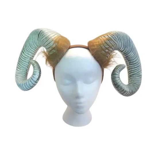 Superlight Ram Horns Costume Accessory {4}