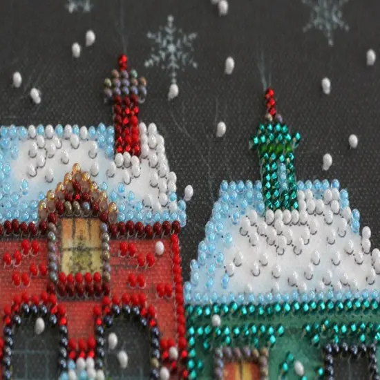 Bead embroidery kit - Holiday town {2}