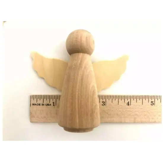 Kitcheniva 3.5" Wood Angel Doll Crafts DIY Peg Doll {5}