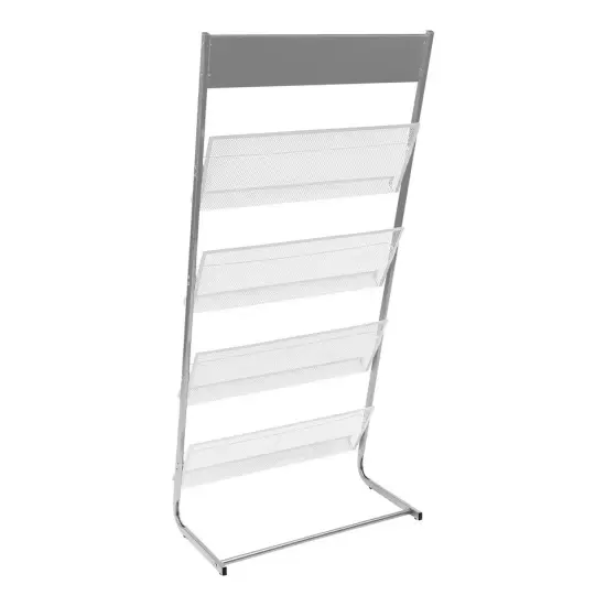 Freestanding Magazine Rack Home Office Comic Display Organizer Stand 4 Tiers {5}