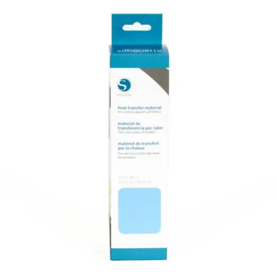 Silhouette Smooth Heat Transfer - 9" - Light Blue {1}