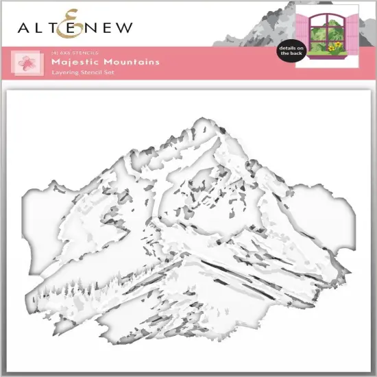 Majestic Mountains Layering Stencil Set (4 in 1) {1}