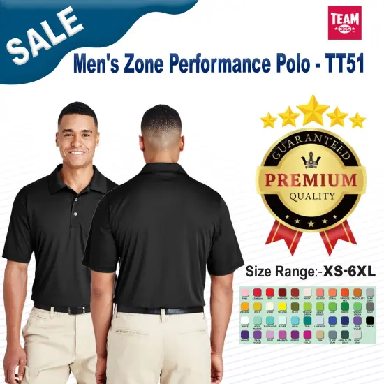 Team 365&reg; Men's Zone Performance Polo WHITE {2}